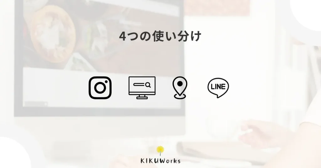 SNS・ホームページ・Googleプロフィール・公式LINEの違い｜小規模事業者はどう使い分ける？