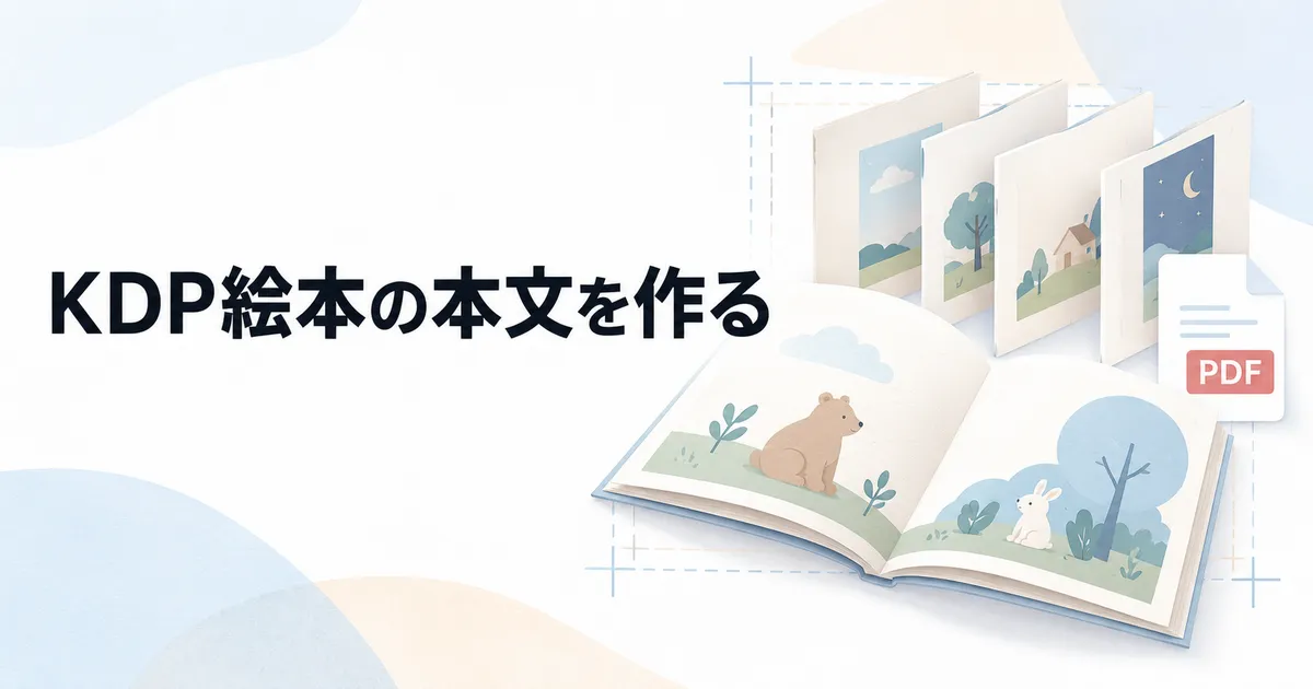 KDP絵本の本文をCanvaで作る方法|入稿用PDFまで順番に解説